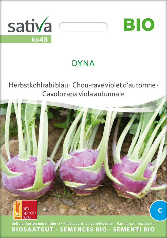 Artikelbild 1 von "BIO Herbstkohlrabi blau Dyna" aus der Kategorie Kohlrabisamen