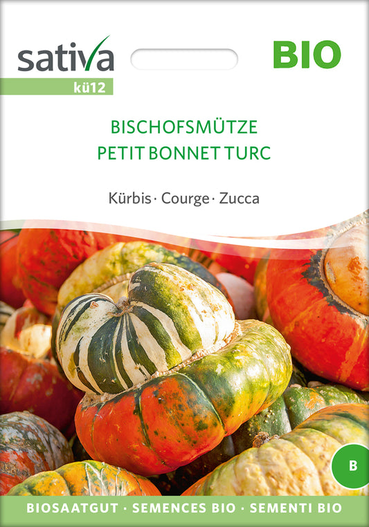 Artikelbild 1 von "BIO Kürbis Bischofsmütze" aus der Kategorie Kürbissamen