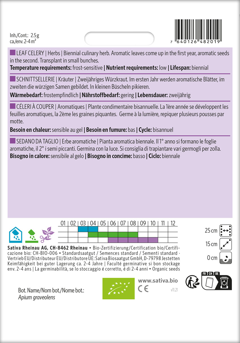 Artikelbild 2 von "BIO Schnittsellerie" aus der Kategorie Schnittselleriesamen