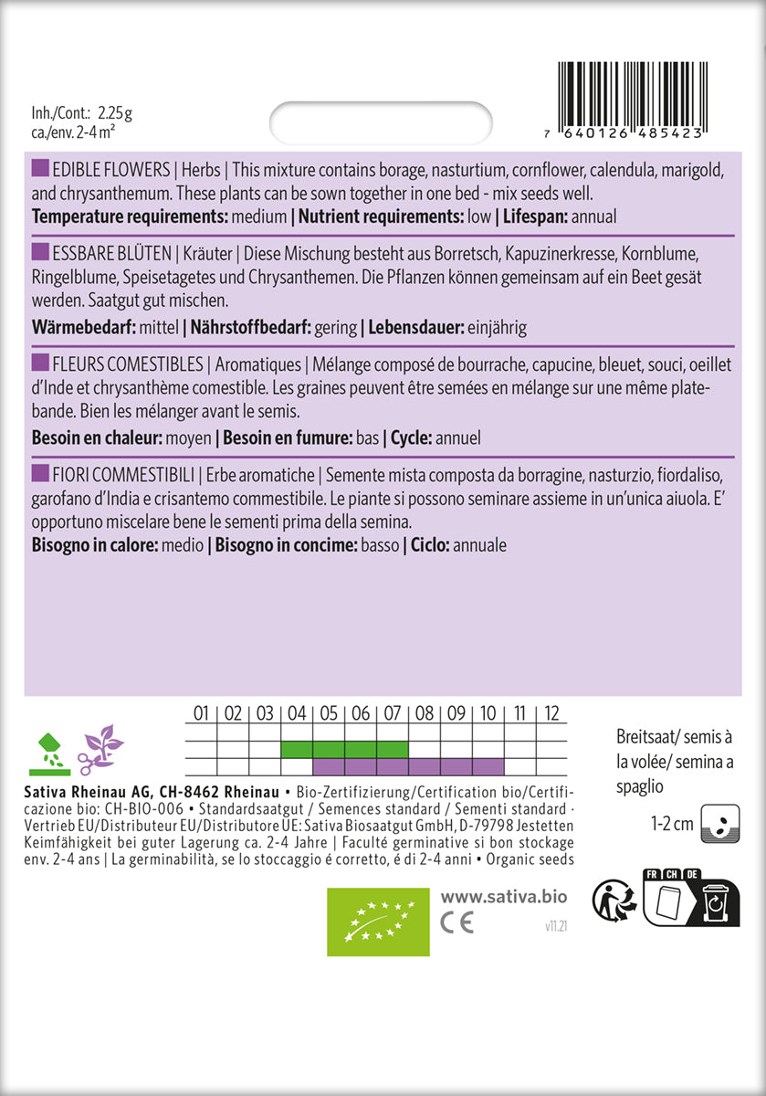 Artikelbild 2 von "BIO Essbare Blüten" aus der Kategorie Kräutersamen