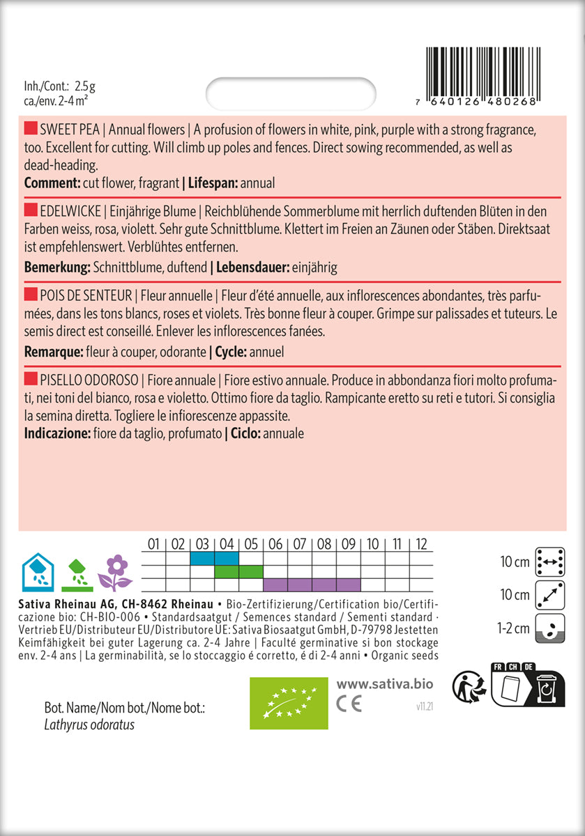 Artikelbild 2 von "BIO Edelwicke" aus der Kategorie Wickensamen