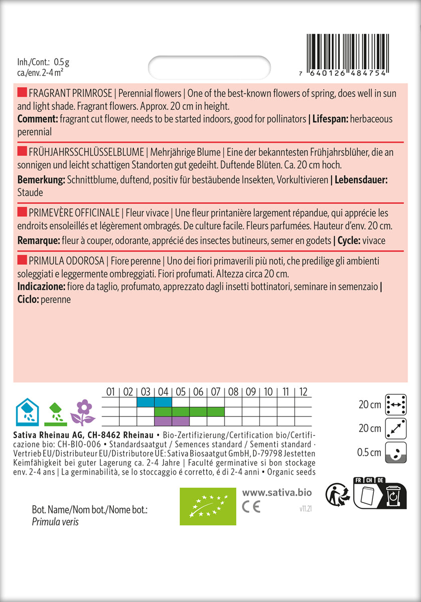 Artikelbild 2 von "BIO Frühjahrsschlüsselblume" aus der Kategorie Schlüsselblumensamen