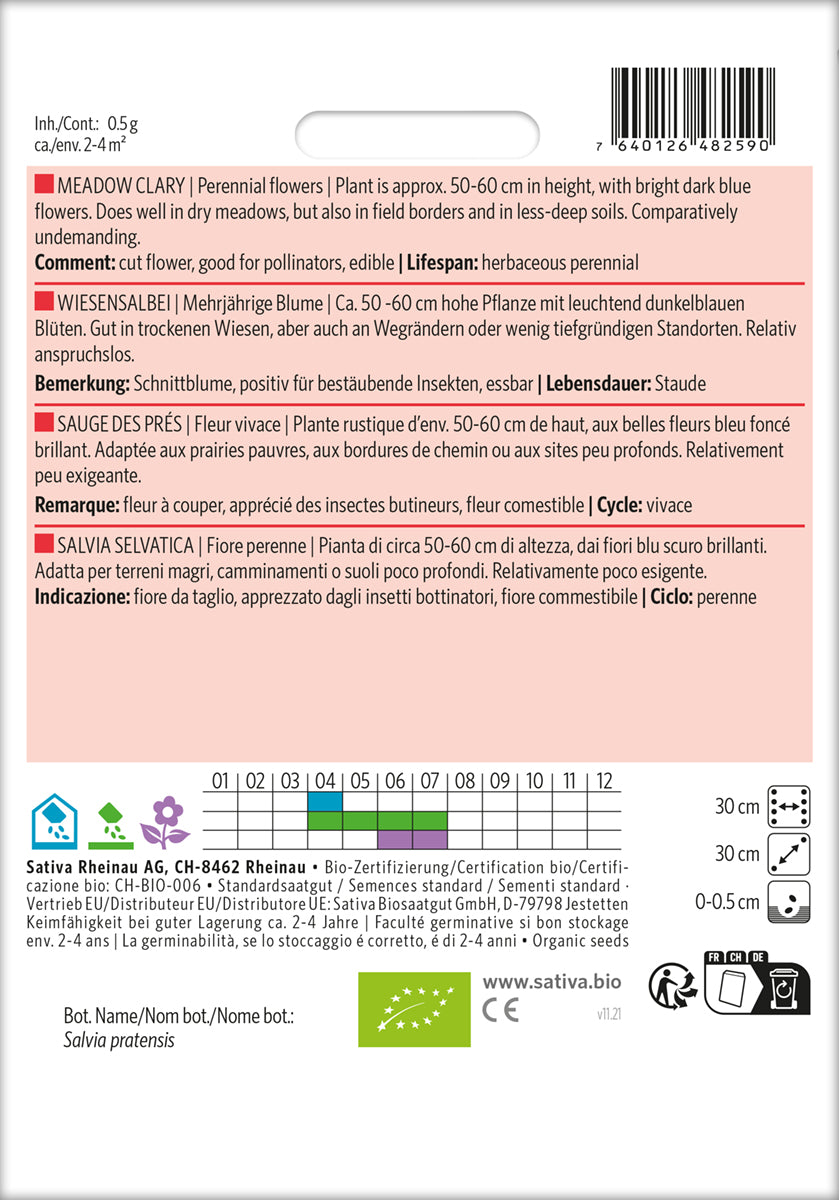 Artikelbild 2 von "BIO Wiesensalbei" aus der Kategorie Salbeisamen