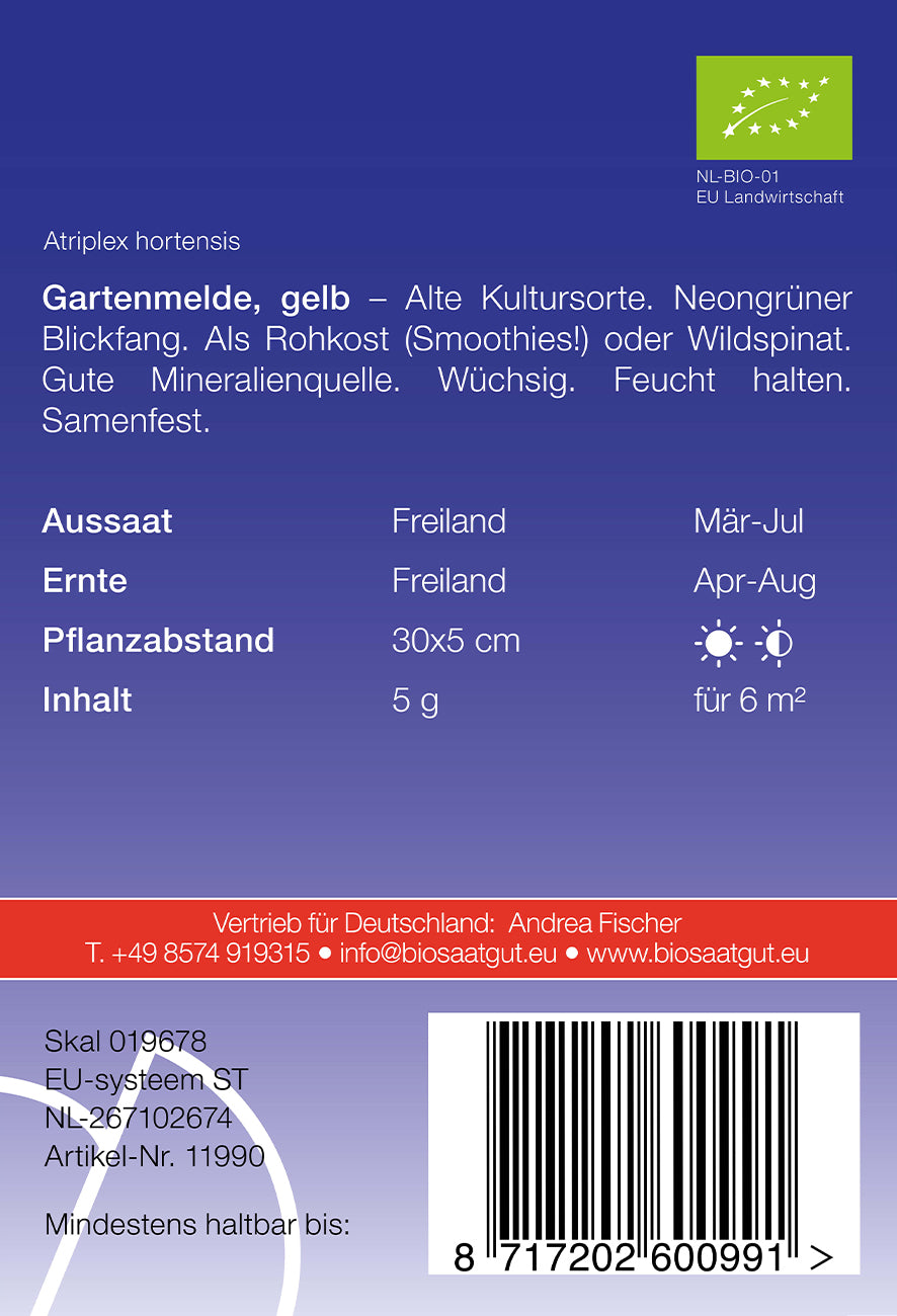 Artikelbild 2 von "BIO Gartenmelde gelb" aus der Kategorie Spinatsamen