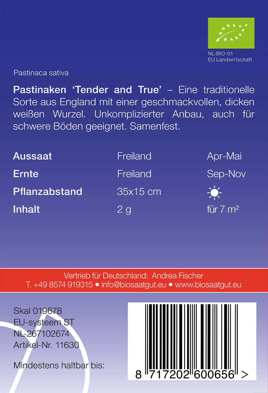 Artikelbild 2 von "BIO Pastinake Tender and True" aus der Kategorie Pastinakensamen