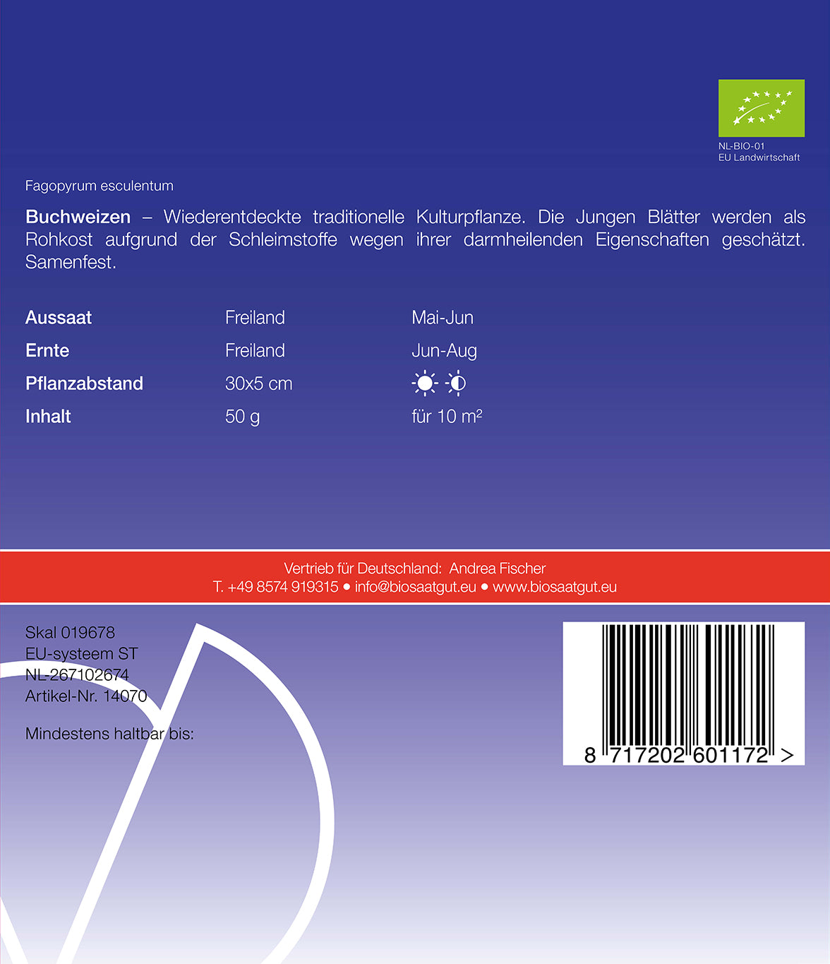 Artikelbild 2 von "BIO Buchweizen Gründünger" aus der Kategorie Gründünger & -düngung