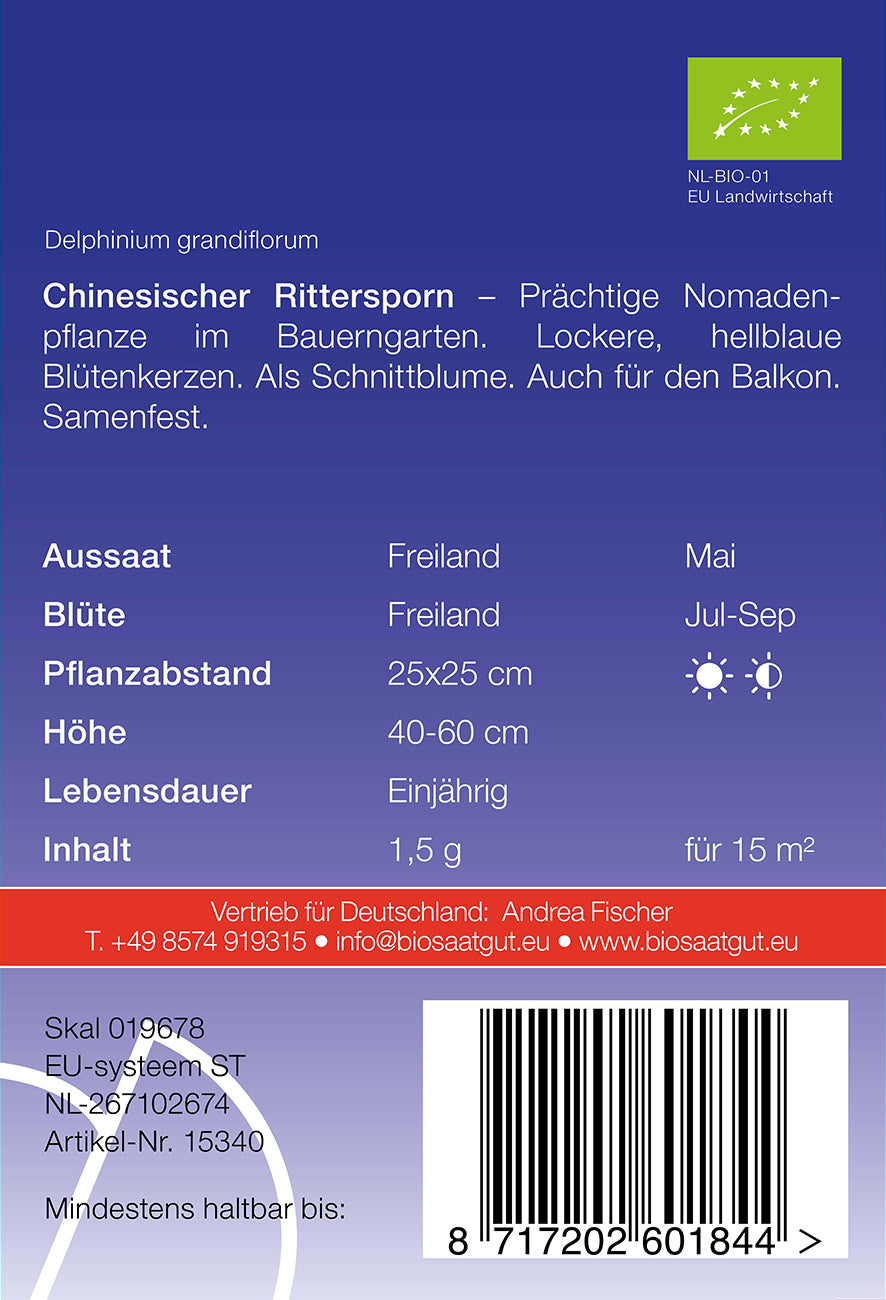 Artikelbild 2 von "BIO Chinesischer Rittersporn" aus der Kategorie Ritterspornsamen