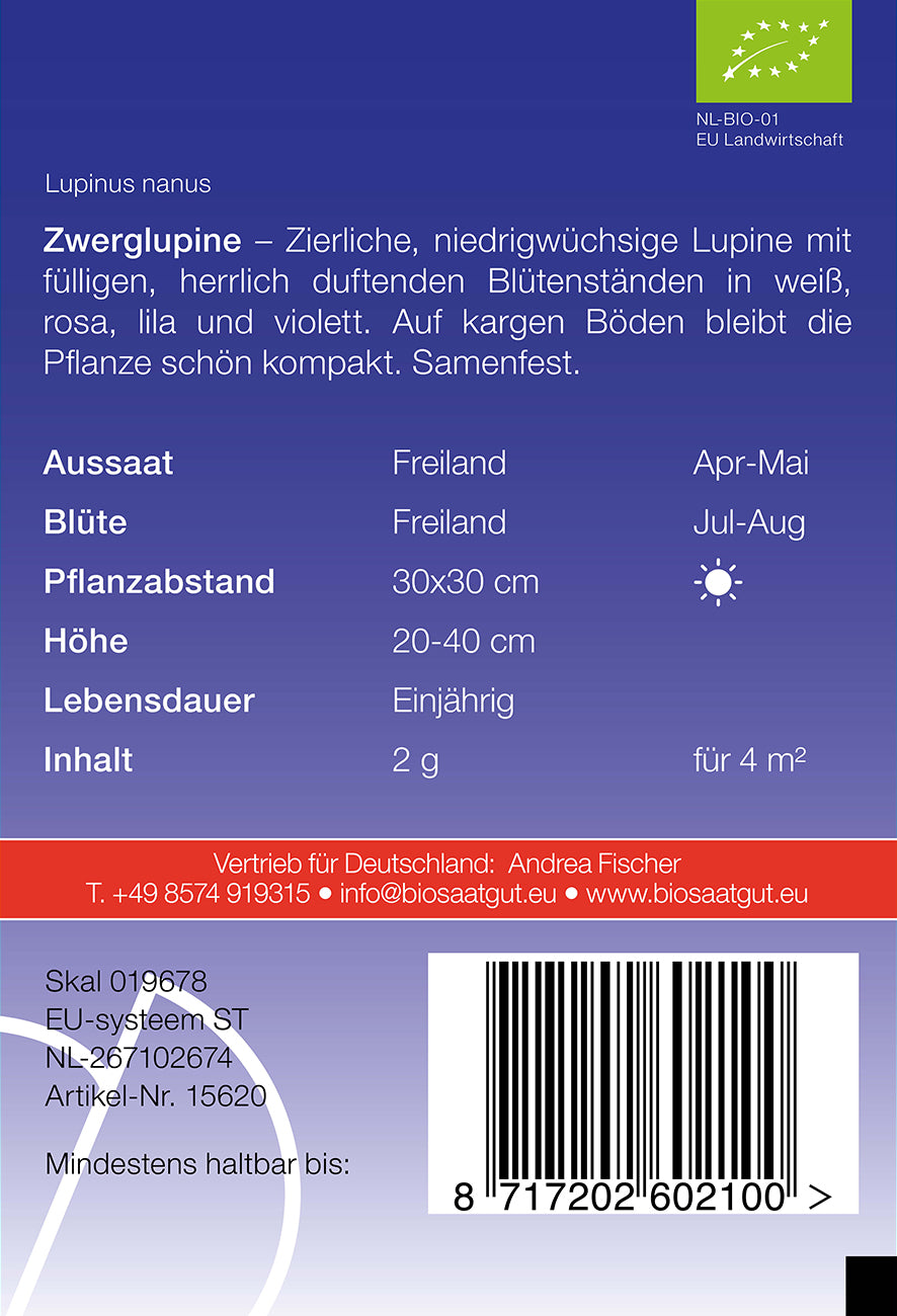 Artikelbild 2 von "BIO Zwerglupine" aus der Kategorie Lupinensamen