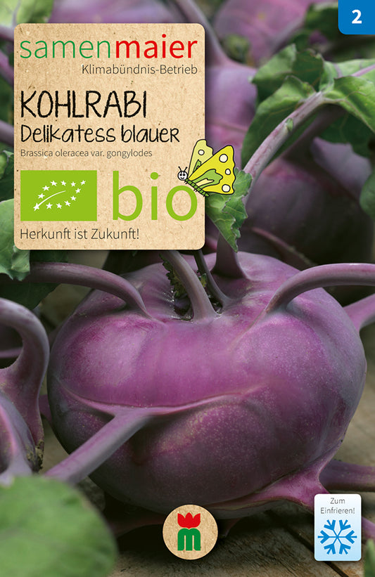 Artikelbild 1 von "BIO Kohlrabi Delikatess blauer früh" aus der Kategorie Kohlrabisamen