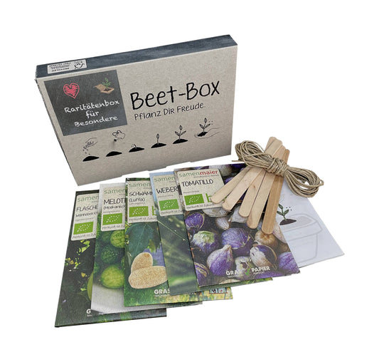 Artikelbild 1 von "BIO Beet-Box "Raritätenbox"" aus der Kategorie Gemüsesamen-Sets