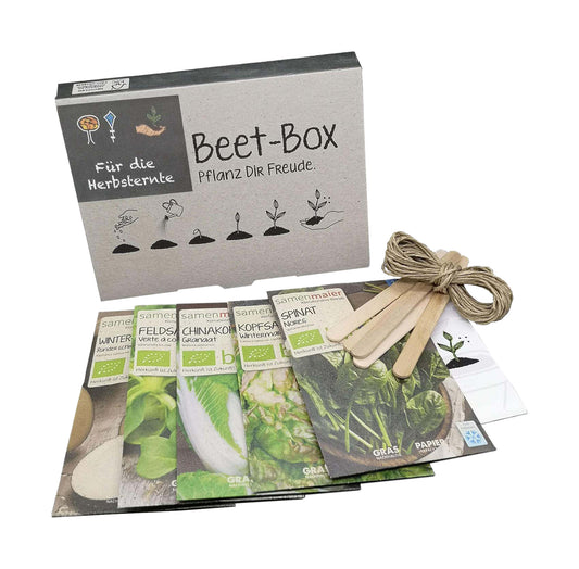 Artikelbild 1 von "BIO Beet-Box "Für die Herbsternte"" aus der Kategorie Gemüsesamen-Sets
