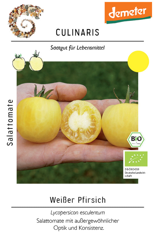 Artikelbild 1 von "BIO Salattomate Weißer Pfirsich" aus der Kategorie Tomatensamen