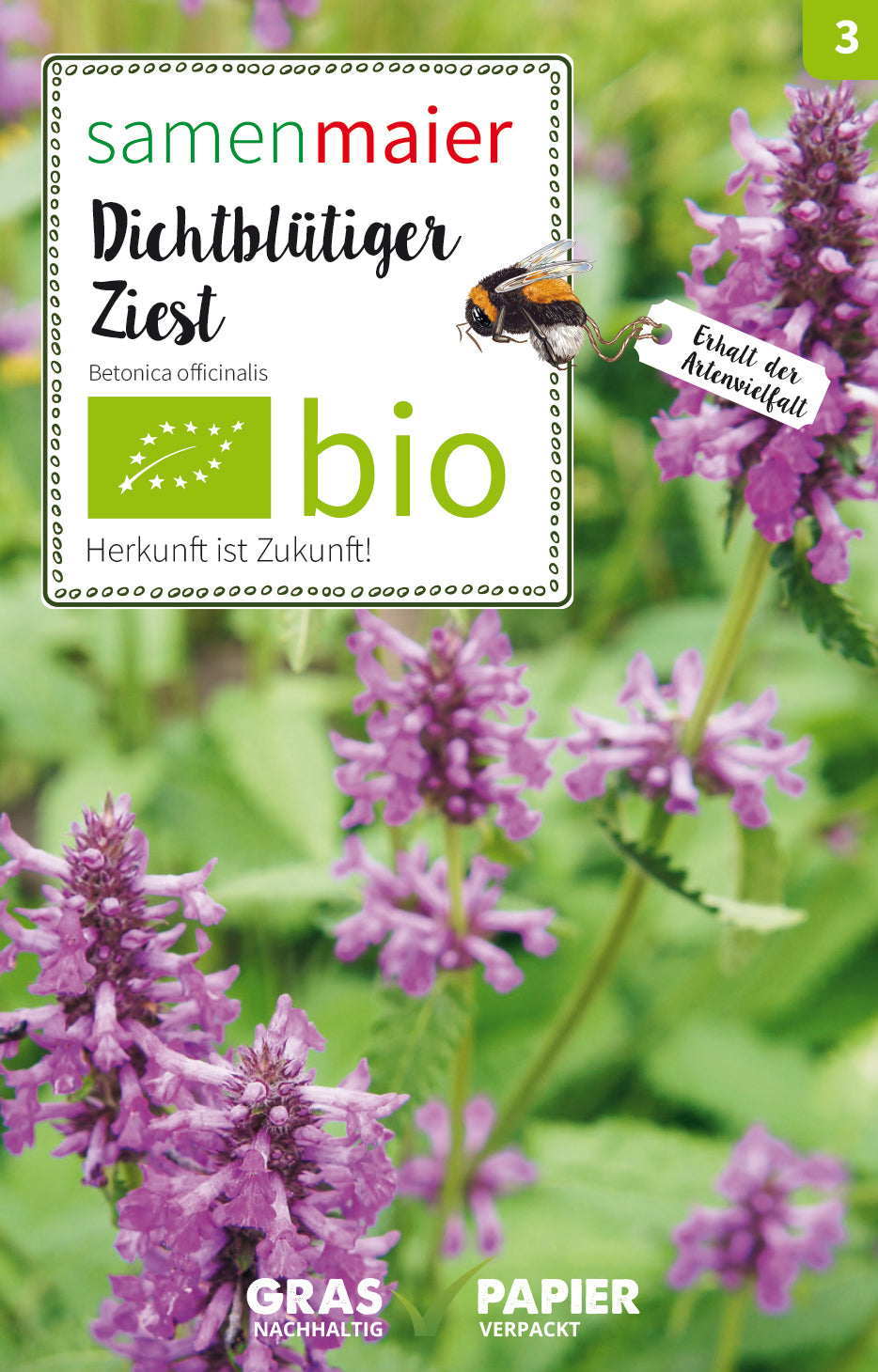 Artikelbild 1 von "BIO Dichtblütiger Ziest" aus der Kategorie Wildblumensamen
