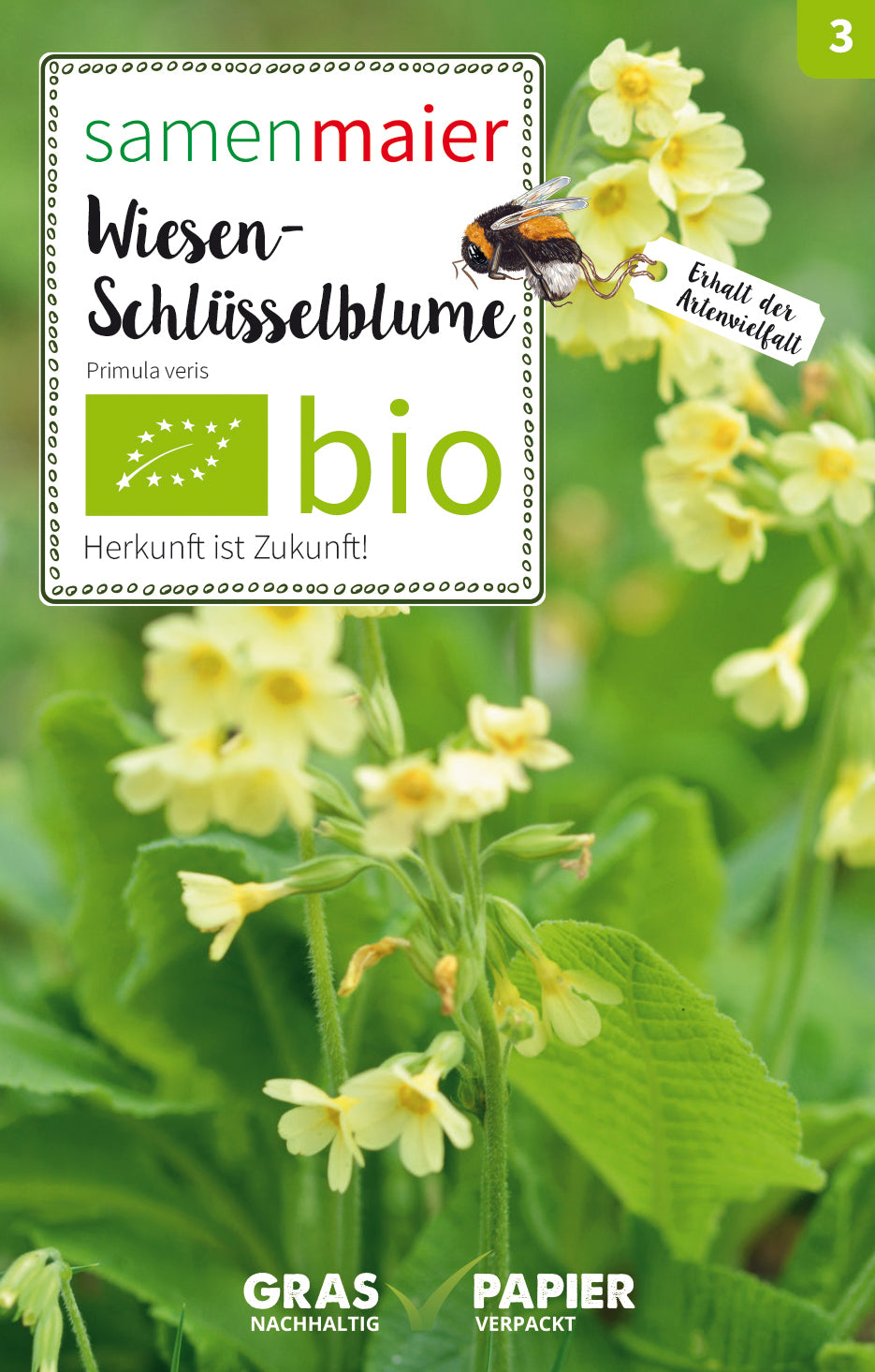 Artikelbild 1 von "Bio-Wiesen-Schlüsselblume" aus der Kategorie Wildblumensamen