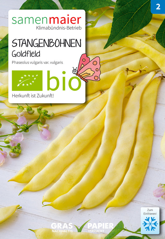 Artikelbild 1 von "BIO Stangenbohnen Goldfield gelb" aus der Kategorie Stangenbohnensamen