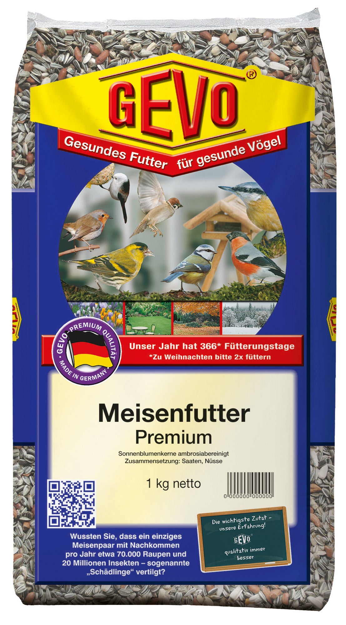 Artikelbild 1 von "Meisenfutter Premium (1 kg)" aus der Kategorie Gartenvogelfutter