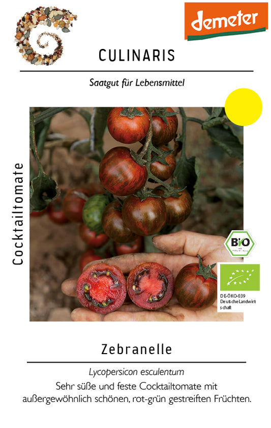Artikelbild 2 von "BIO Cocktailtomate Zebranelle" aus der Kategorie Tomatensamen
