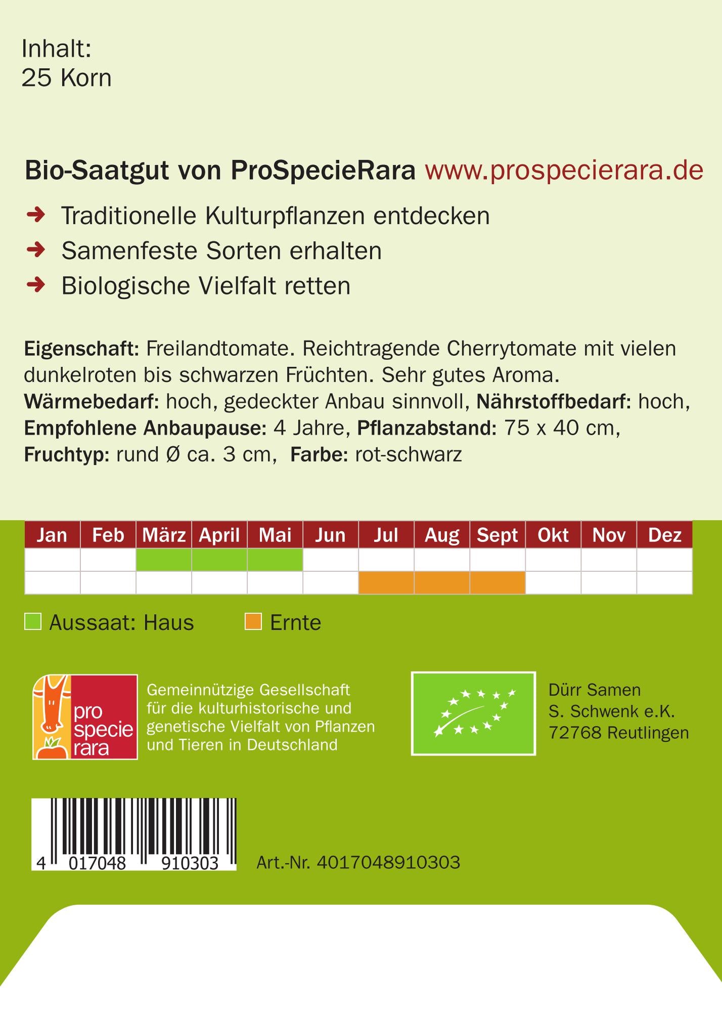 Artikelbild 2 von "BIO Cherrytomate Black Cherry" aus der Kategorie Kirschtomatensamen