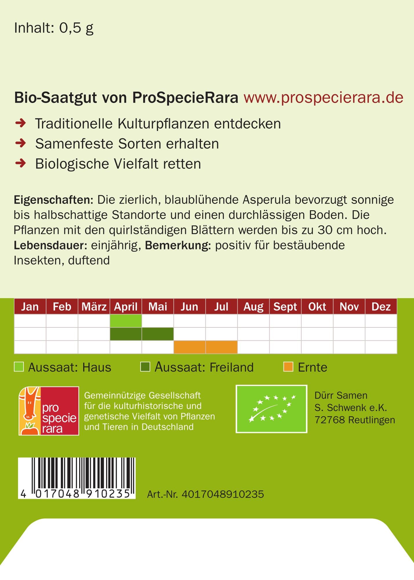 Artikelbild 2 von "BIO Blauer Waldmeister" aus der Kategorie Blauer Waldmeistersamen