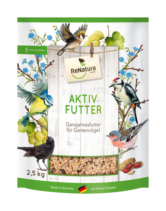 Artikelbild 1 von "Ganzjahres Aktiv-Futter (2,5 kg)" aus der Kategorie Gartenvogelfutter