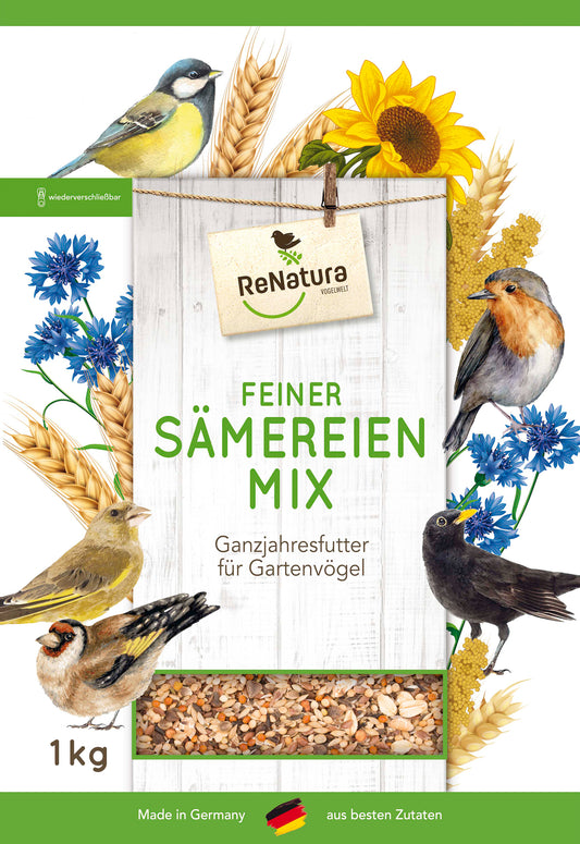 Artikelbild 1 von "Ganzjahres Feiner Sämereienmix (1 kg)" aus der Kategorie Gartenvogelfutter