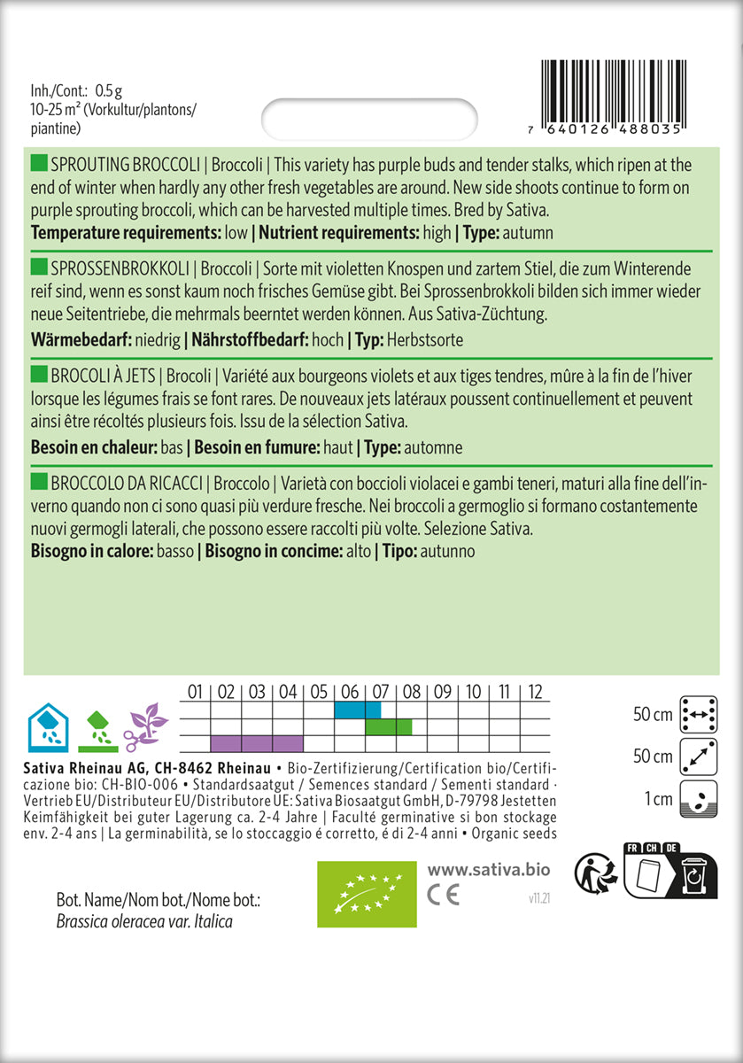 Artikelbild 2 von "BIO Sprossenbrokkoli" aus der Kategorie Brokkolisamen
