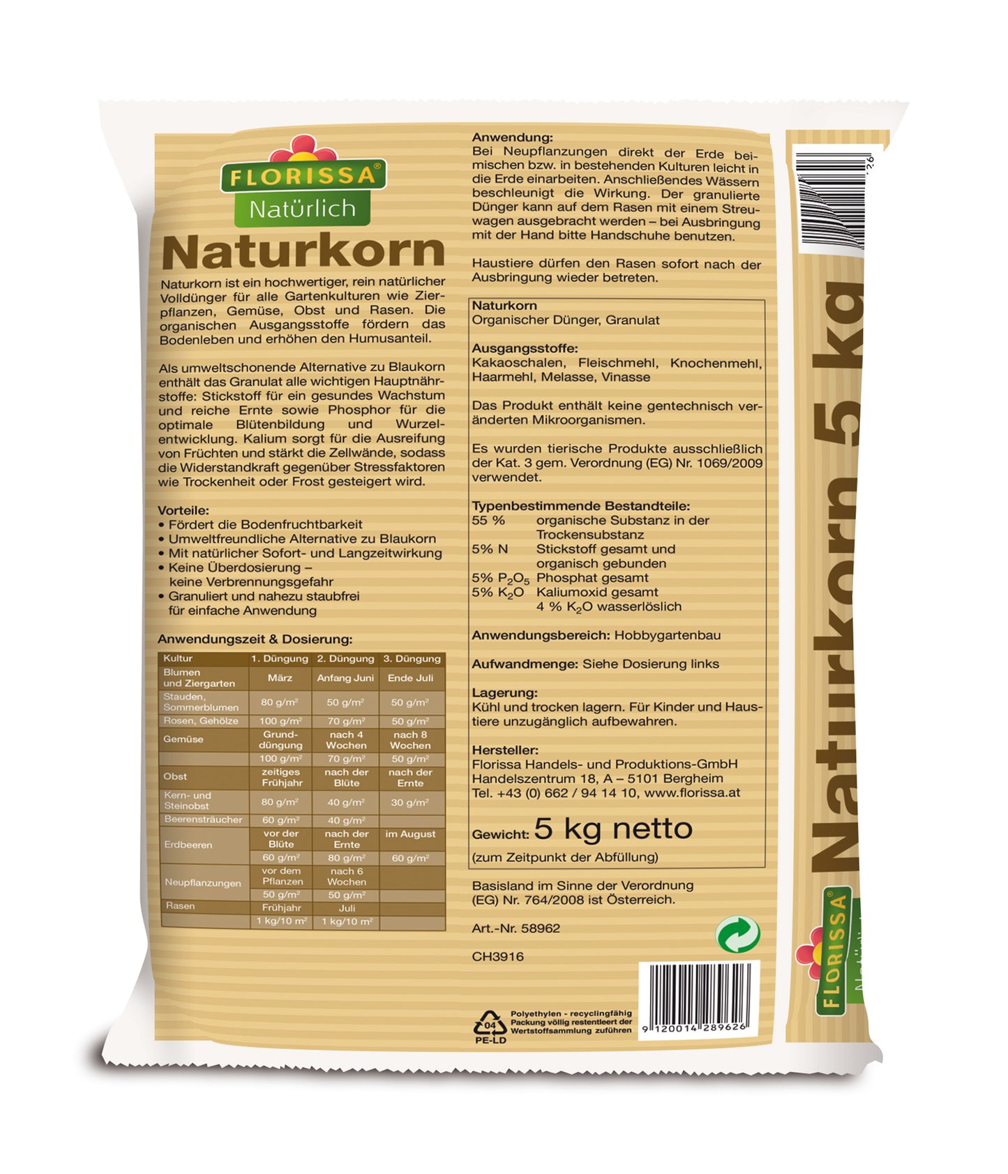 Artikelbild 2 von "BIO Naturkorn (5 kg)" aus der Kategorie Dünger