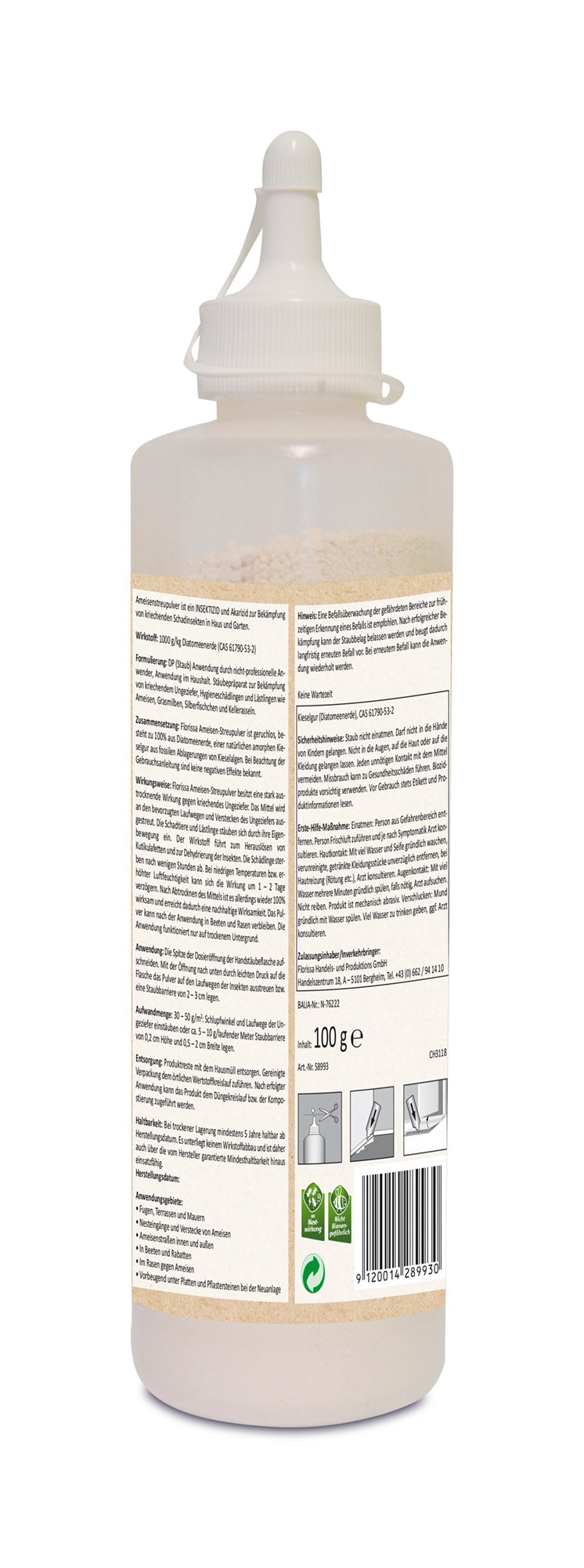 Artikelbild 2 von "BIO Ameisen-Streupulver (100 g)" aus der Kategorie Ameisen