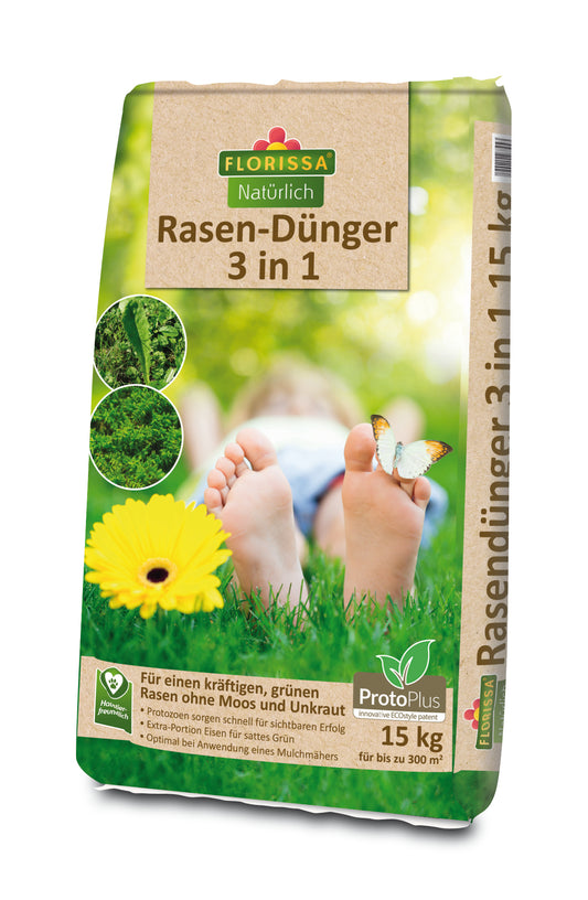 Artikelbild 1 von "BIO Proto Plus Rasendünger "3 in 1" (15 kg)" aus der Kategorie Rasendünger