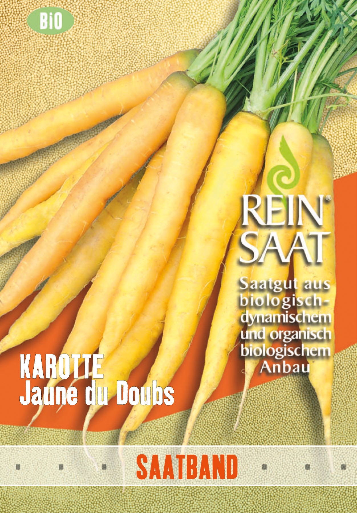 Artikelbild 1 von "BIO Möhre Jaune du Doubs (Saatband)" aus der Kategorie Möhrensamen