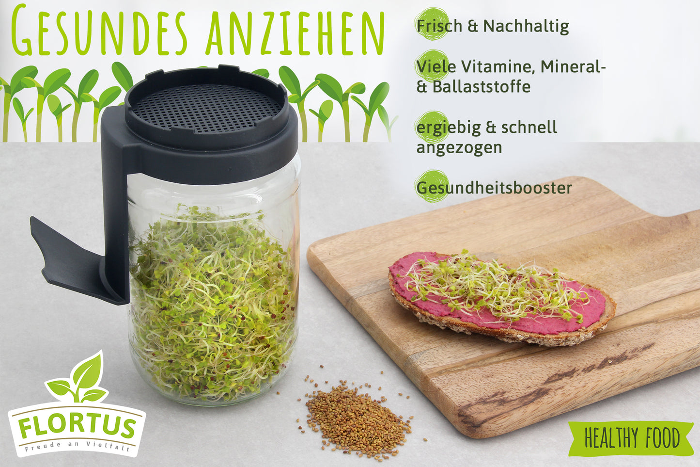 Artikelbild 5 von "BIO Keimsprossen Anzuchtset - Die schärfsten Sprossen (6 Sorten)"