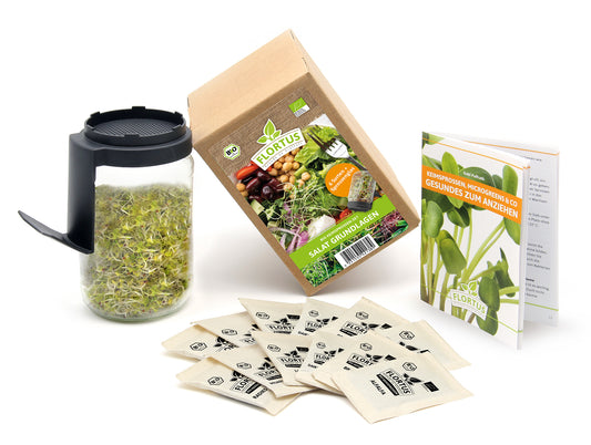 Artikelbild 1 von "BIO Keimsprossen Anzuchtset - Salat Grundlage (6 Sorten)"