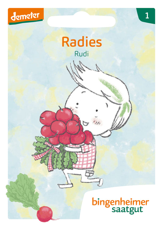 Artikelbild 1 von "BIO KinderKollektion - Radies Rudi" aus der Kategorie Radieschensamen