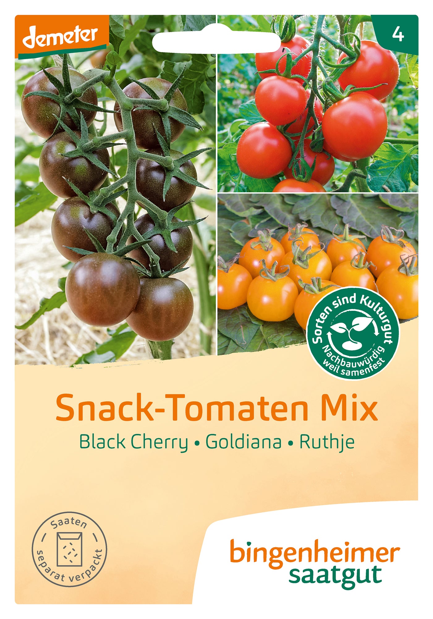 Artikelbild 1 von "BIO Snack-Tomaten Mix" aus der Kategorie Tomatensamen
