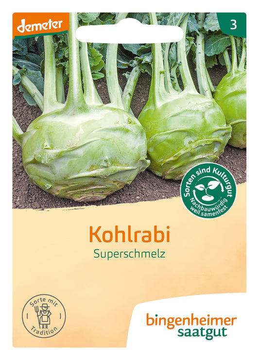 Artikelbild 1 von "BIO Kohlrabi Superschmelz" aus der Kategorie Kohlrabisamen