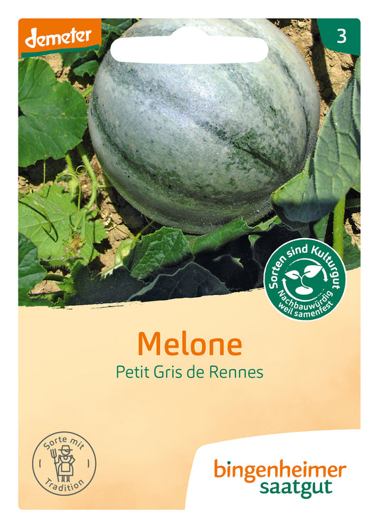 Artikelbild 1 von "BIO Melone - Petit Gris de Renne" aus der Kategorie Melonensamen
