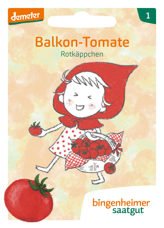 Artikelbild 1 von "BIO KinderKollektion - Balkontomate Rotkäppchen" aus der Kategorie Tomatensamen