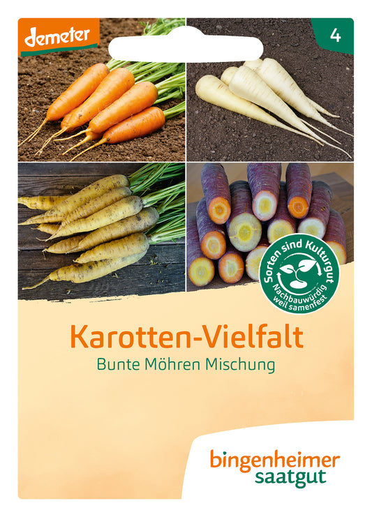 Artikelbild 1 von "BIO Möhrenmischung Karotten-Vielfalt" aus der Kategorie Möhrensamen