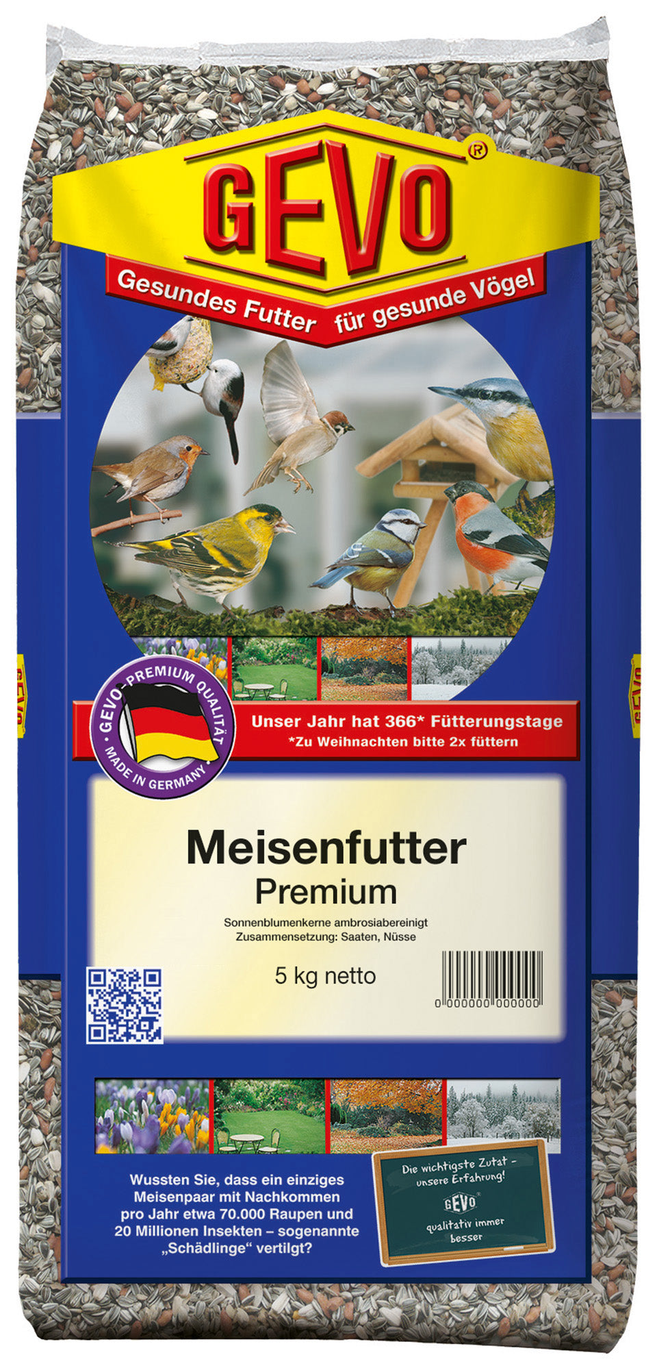 Meisenfutter Premium (5 kg) | Meisenfutter von GEVO