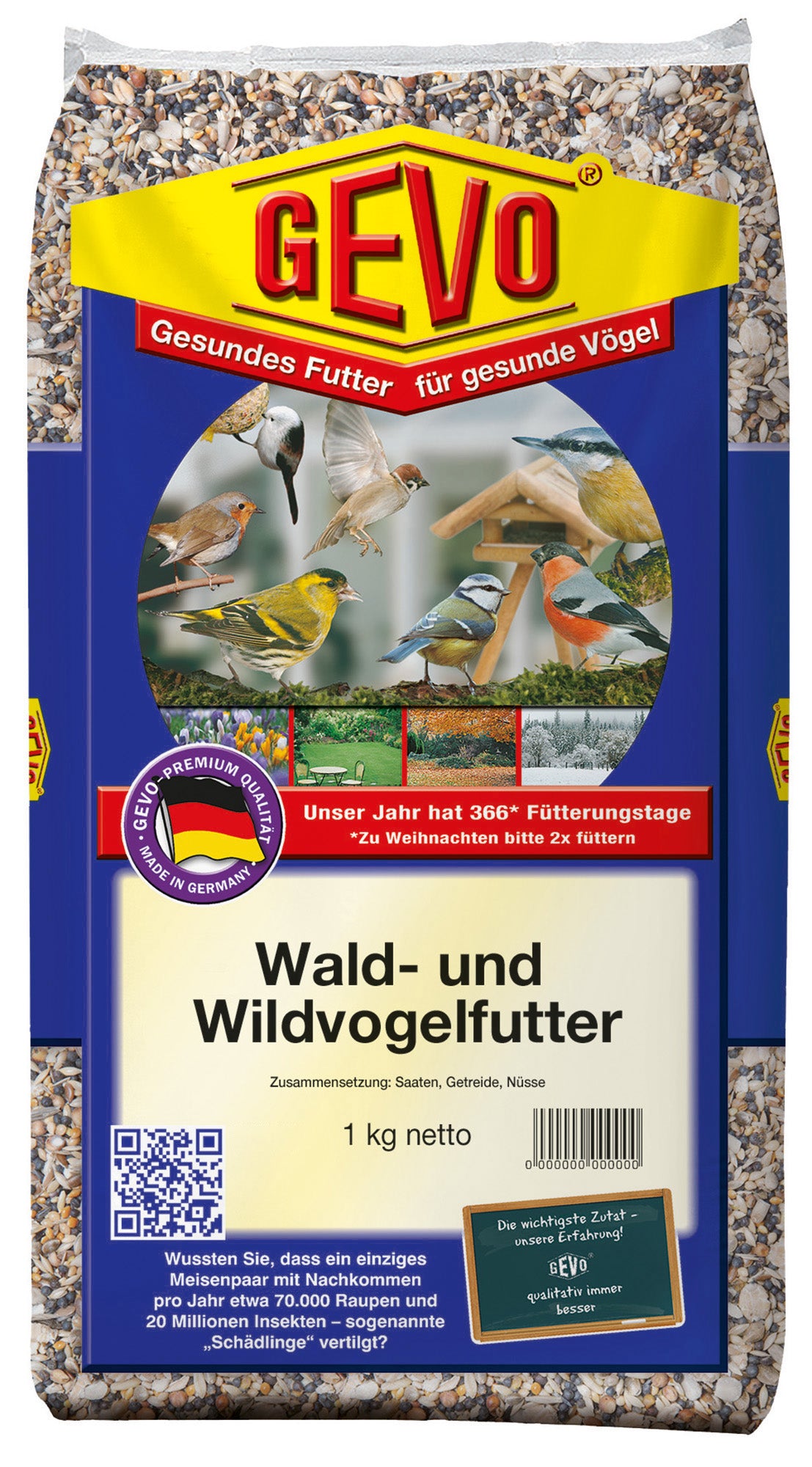 Artikelbild 1 von "Wald- und Wildvogelfutter (1 kg)" aus der Kategorie Gartenvogelfutter