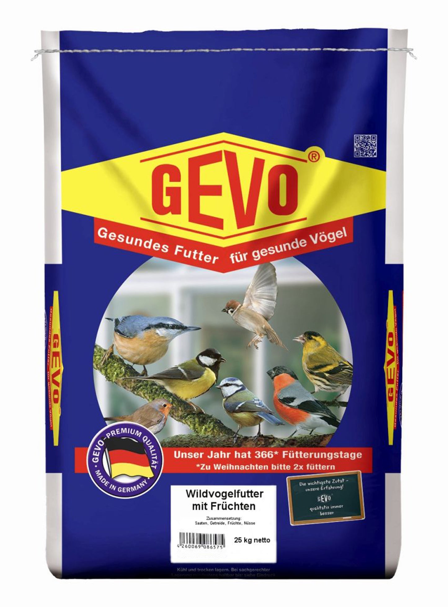 Artikelbild 1 von "Wildvogelfutter mit Früchten (25 kg)" aus der Kategorie Gartenvogelfutter