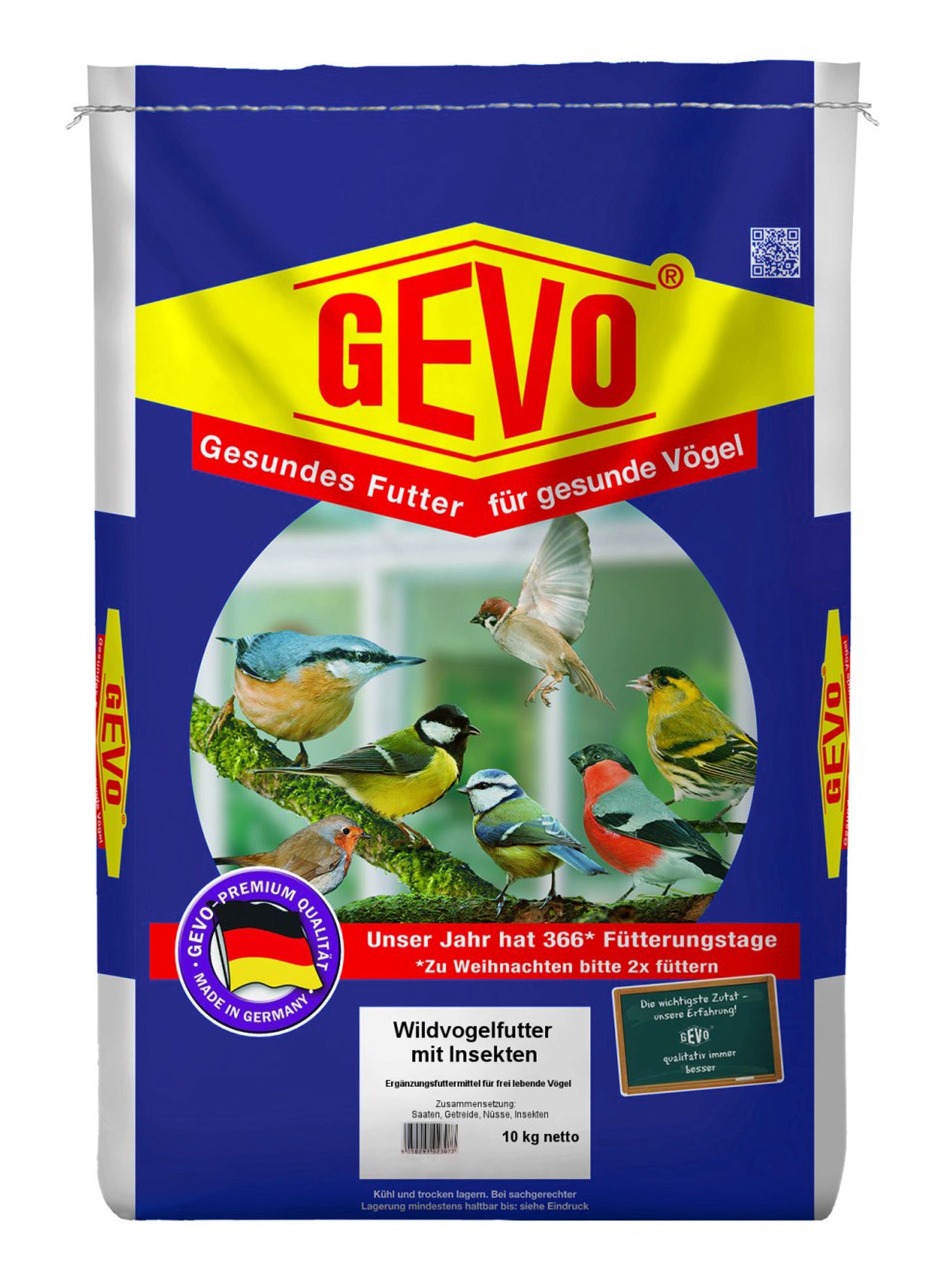 Artikelbild 1 von "Wildvogelfutter mit Insekten (10 kg)" aus der Kategorie Gartenvogelfutter