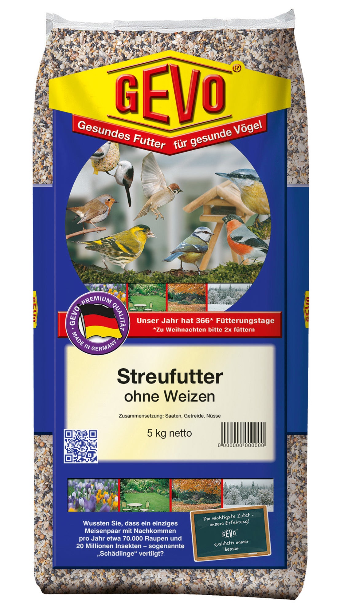 Streufutter ohne Weizen (5 kg) | Streufutter von GEVO
