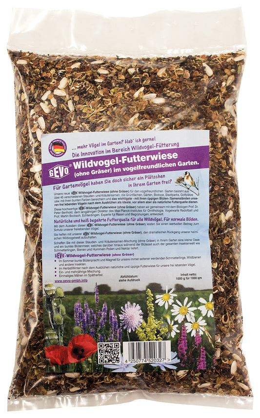 Wildvogel Futterwiese (ohne Aussaathilfe) (1000 m²) | Futterwiese von GEVO