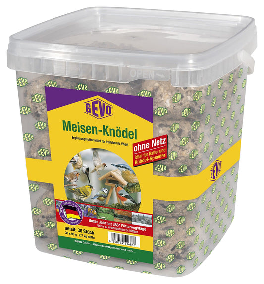 Meisenknödel ohne Netz (30 Stück im Eimer) | Meisenknödel von GEVO