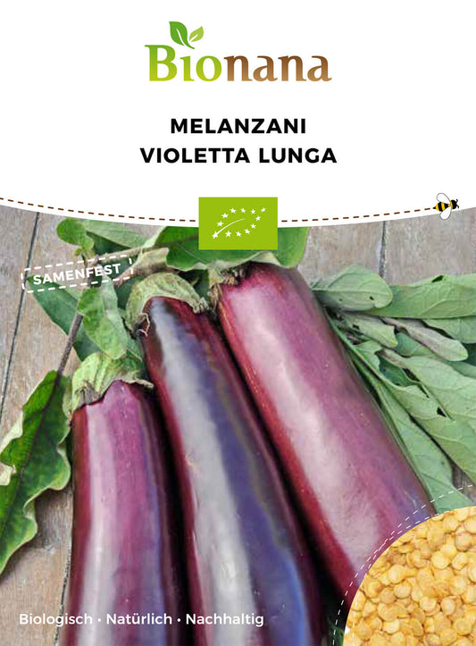 Aubergine Violetta Lunga | BIO Auberginensamen von Bionana