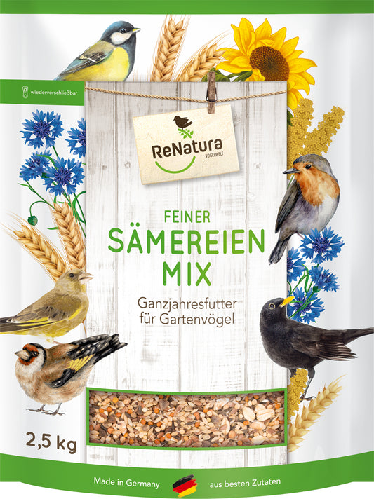 Artikelbild 1 von "Ganzjahres Feiner Sämereienmix (2,5 kg)" aus der Kategorie Gartenvogelfutter