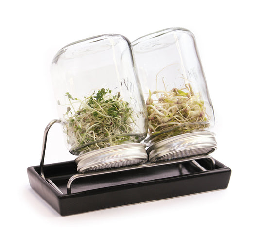 Artikelbild 1 von "Sprossenglas-System II anthrazit (1000 ml)" aus der Kategorie Sprossengläser