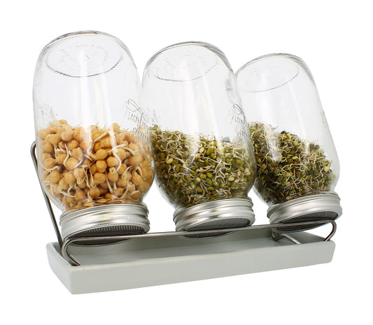 Artikelbild 1 von "Sprossenglas-System III weiß (1500 ml)" aus der Kategorie Sprossengläser