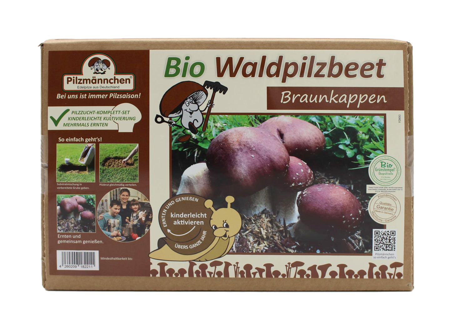 Pilzzuchtset Waldpilzbeet Braunkappe | BIO Pilzzucht von Pilzmännchen